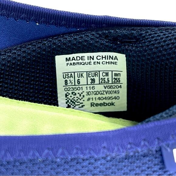 Reebok Memory Tech Massage Sneakers/Flats Size 8.5 Nave Blue Fabric Walking Shoe - Picture 6 of 15